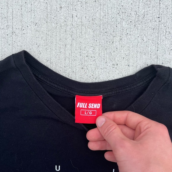 NELK Merch. Gray (FULL SEND) Graphic T-Shirt. Size L. - Picture 2 of 2